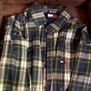 Green plaid extra large windbreaker!